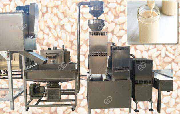 Industrial Sesame Paste Production Line|Sesame Tahini Making Machine 1000 kg/h