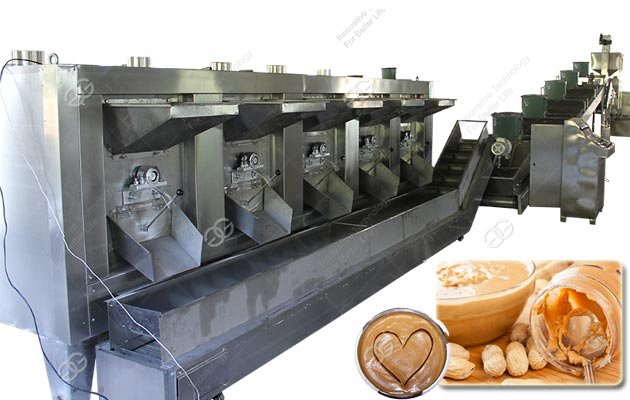 Large Capacity Peanut Butter Production Line 500 Kg/h