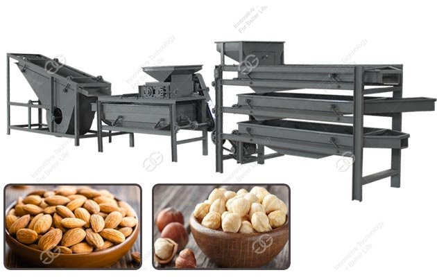 Industrial Almond Shelling Separating Processing Equipment