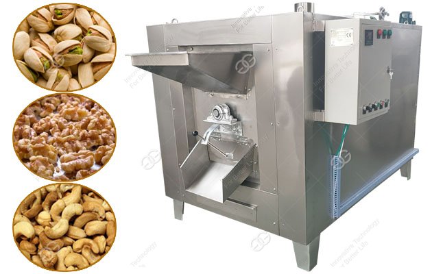 Automatic Rotary Cashew Nuts Roasting Machine
