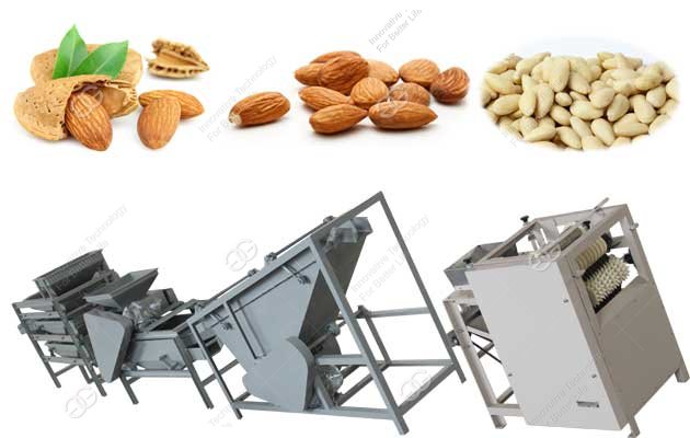 Almond Shelling Peeling Production Line