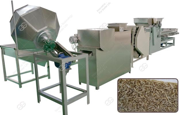 Peanut Peeling and Slivering Machine