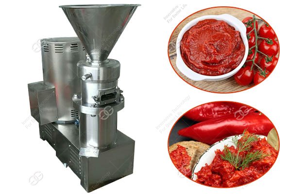 Machine Grinding Pepper and Tomatoes to Ghana