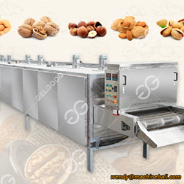 nut roasting and cooling machine detail show factory price